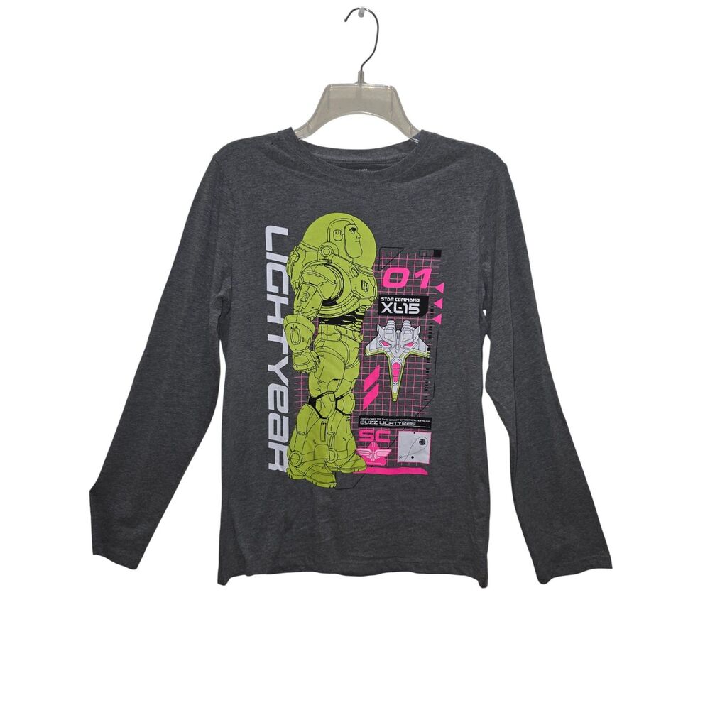 Disney Pixar Buzz Lightyear Boys Long Sleeve Graphic Tee Shirt Size XL NWT - Picture 4 of 12